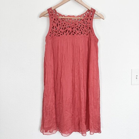 Anthropologie Rohit Gandhi Rahul Khanna Flowy Cut Out Gauze Dress Size XS - Picture 2 of 10